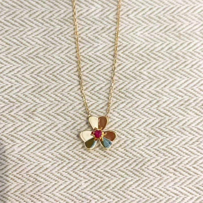[Glow Muse]FRIVOLE GOLD FLOWER NECKLACE