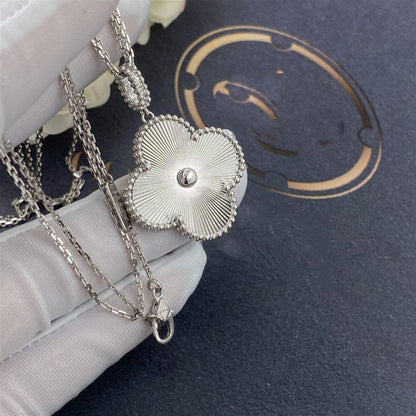 [Glow Muse]CLOVER 25MM SILVER BIG CLOVER NECKLACE