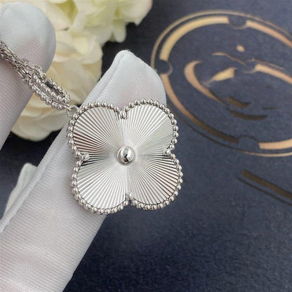 [Glow Muse]CLOVER 25MM SILVER BIG CLOVER NECKLACE
