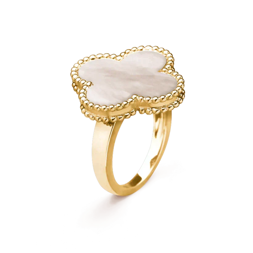 [Glow Muse]CLOVER WHITE MOP RING