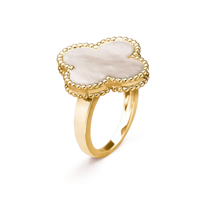 [Glow Muse]CLOVER WHITE MOP RING