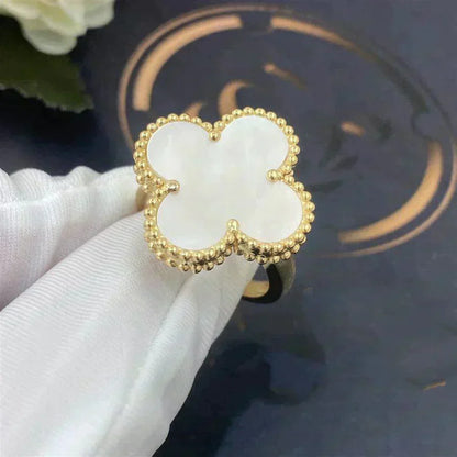 [Glow Muse]CLOVER WHITE MOP RING