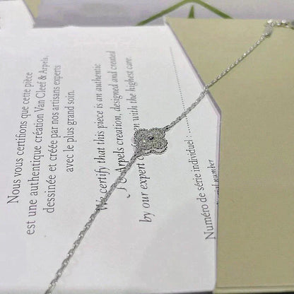 [Glow Muse]CLOVER  SINGLE FLOWER BRACELET SILVER