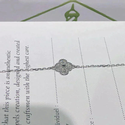 [Glow Muse]CLOVER  SINGLE FLOWER BRACELET SILVER