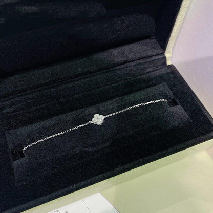 [Glow Muse]CLOVER  SINGLE FLOWER BRACELET SILVER