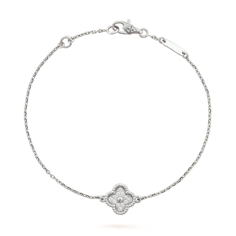 [Glow Muse]CLOVER  SINGLE FLOWER BRACELET SILVER