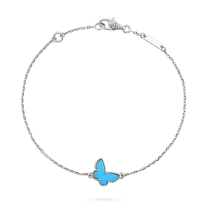 [Glow Muse]BUTTERFLY TURQUOISE BUTTERFLY BRACELET SILVER