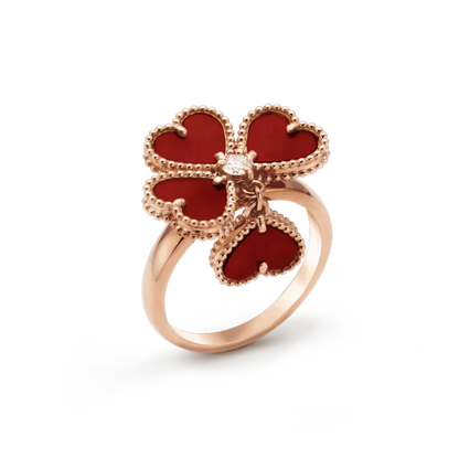 [Glow Muse]SWEET CLOVER CARNELIAN RING