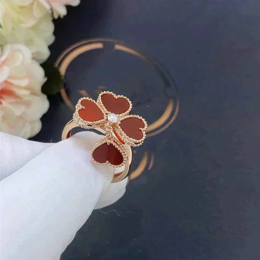 [Glow Muse]SWEET CLOVER CARNELIAN RING