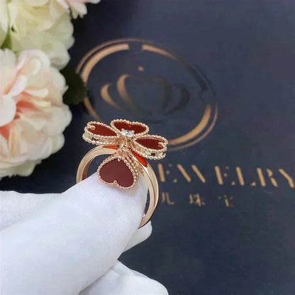 [Glow Muse]SWEET CLOVER CARNELIAN RING