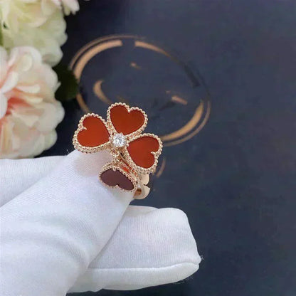 [Glow Muse]SWEET CLOVER CARNELIAN RING