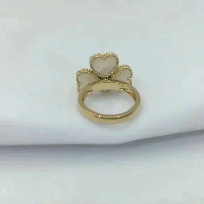 [Glow Muse]SWEET CLOVER WHITE MOP RING