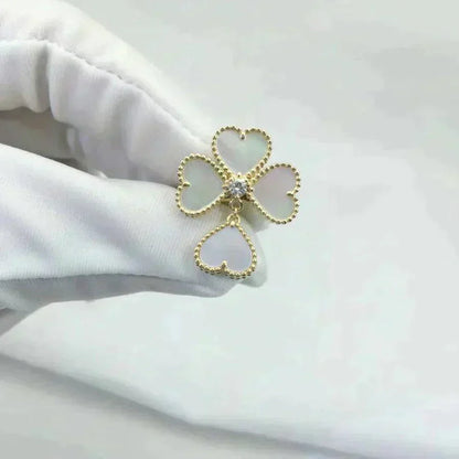 [Glow Muse]SWEET CLOVER WHITE MOP RING