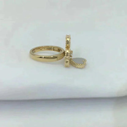 [Glow Muse]SWEET CLOVER WHITE MOP RING