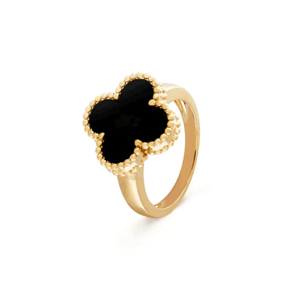 [Glow Muse]CLOVER ONYX RING