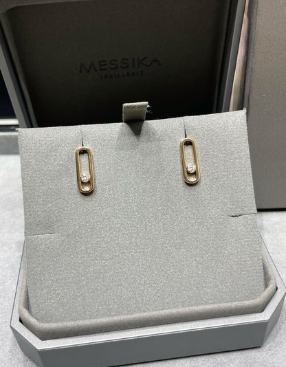 [Glow Muse]MOVE UNO SMALL 1 DIAMOND EARRINGS