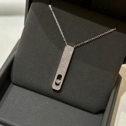 [Glow Muse]MY FIRST DIAMOND PAVED NECKLACE