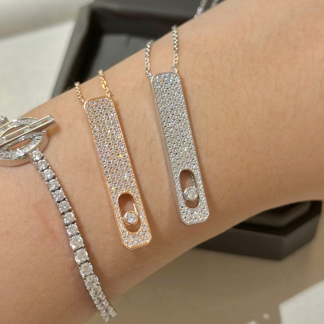[Glow Muse]MY FIRST DIAMOND PAVED NECKLACE