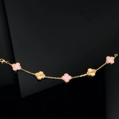 [⭐Glow Muse] CLOVER 5 MOTIFS  PINK MOP BRACELET COLLECTION