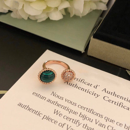 [Glow Muse]PERLEE COULEURS DIAMOND ROSE GOLD BETWEEN THE FINGER RING