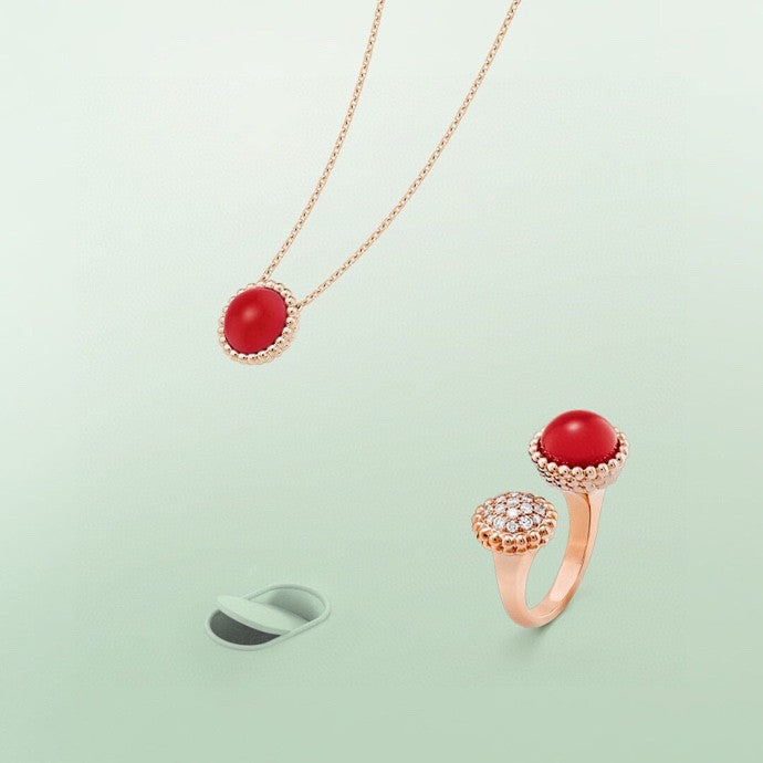 [Glow Muse]PERLEE COULEURS DIAMOND ROSE GOLD BETWEEN THE FINGER RING