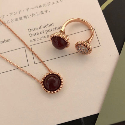 [Glow Muse]PERLEE COULEURS DIAMOND ROSE GOLD BETWEEN THE FINGER RING