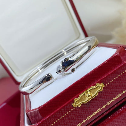 [Glow Muse]PANTHERE SILVER OPEN BRACELET
