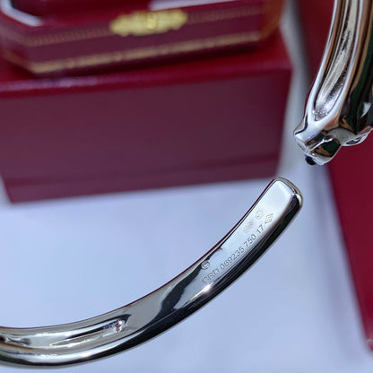 [Glow Muse]PANTHERE SILVER OPEN BRACELET