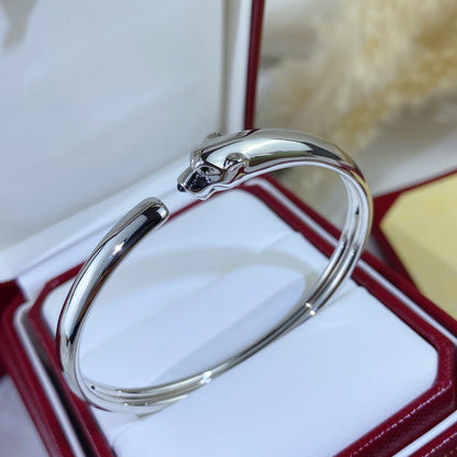 [Glow Muse]PANTHERE SILVER OPEN BRACELET
