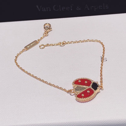 [Glow Muse]LUCKY SPRING 1 MOTIF PINK GOLD BRACELET