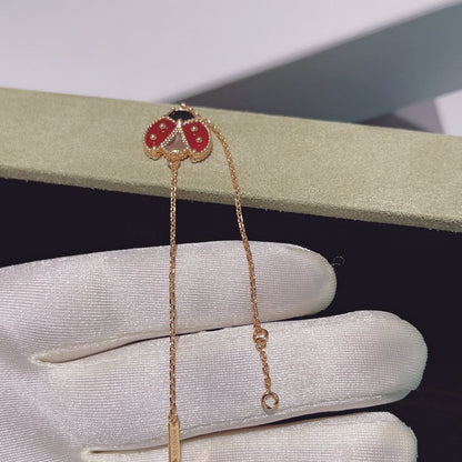 [Glow Muse]LUCKY SPRING 1 MOTIF PINK GOLD BRACELET