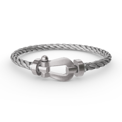 [Glow Muse]FORCE LARGE HORSESHOE NO DIAMOND BRACELET SILVER