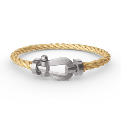 [Glow Muse]FORCE LARGE HORSESHOE NO DIAMOND BRACELET SILVER