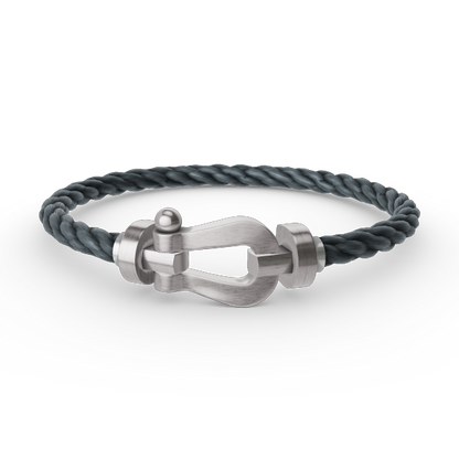 [Glow Muse]FORCE LARGE HORSESHOE NO DIAMOND BRACELET SILVER