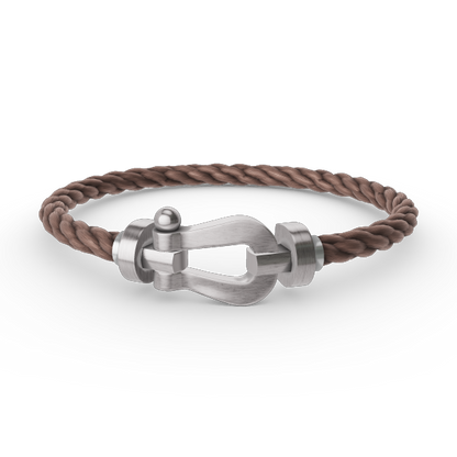 [Glow Muse]FORCE LARGE HORSESHOE NO DIAMOND BRACELET SILVER