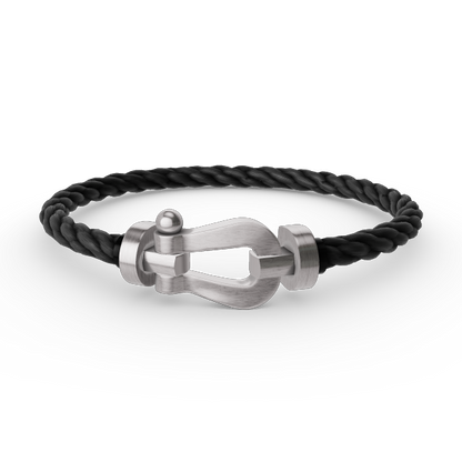 [Glow Muse]FORCE LARGE HORSESHOE NO DIAMOND BRACELET SILVER