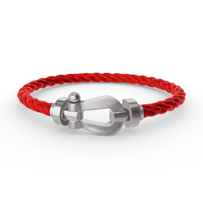 [Glow Muse]FORCE LARGE HORSESHOE NO DIAMOND BRACELET SILVER