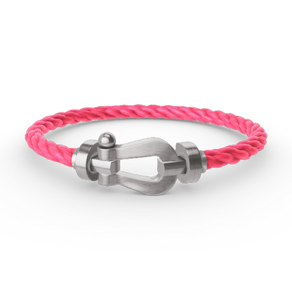 [Glow Muse]FORCE LARGE HORSESHOE NO DIAMOND BRACELET SILVER