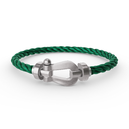 [Glow Muse]FORCE LARGE HORSESHOE NO DIAMOND BRACELET SILVER