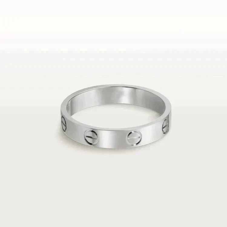 [Glow Muse]LOVE RING 4MM 1 DIAMOND SILVER