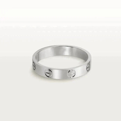 [Glow Muse]LOVE RING 4MM 1 DIAMOND SILVER