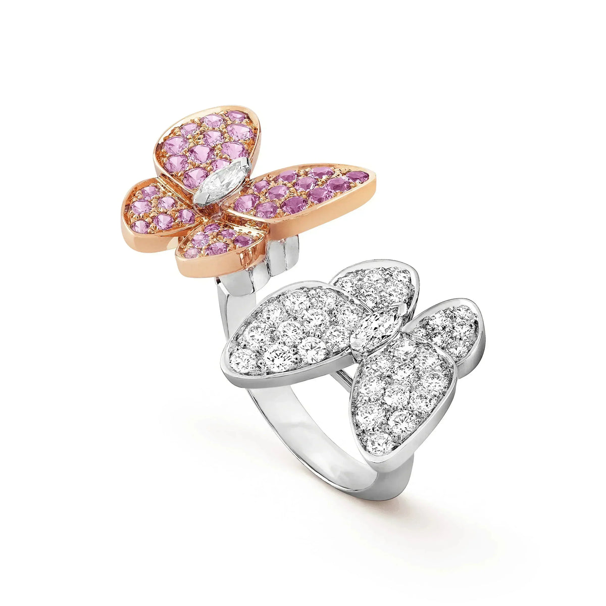 [Glow Muse]TWIN BUTTERFLY DIAMOND RING