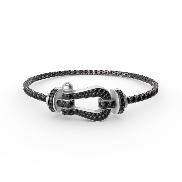 [Glow Muse]FORCE  LARGE HORSESHOE FULL DIAMOND TENNIS BRACELET